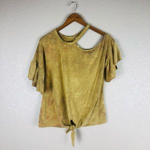 3/$25 🖤 Off the shoulder mustard top